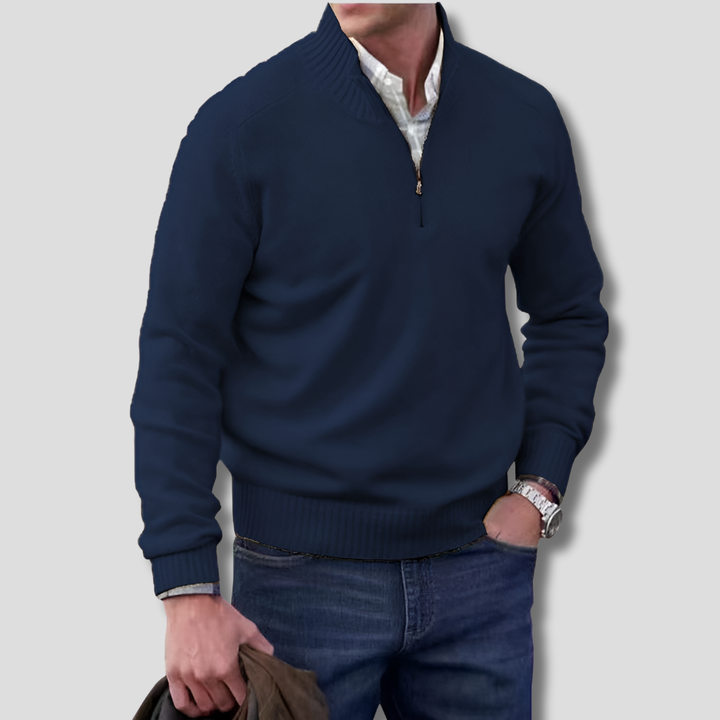 Maglione Mezza Zip da Uomo – Scelta Stilosa per Sovrapposizioni