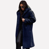 Cappotto Hooded da Donna con Chiusura a Bottone