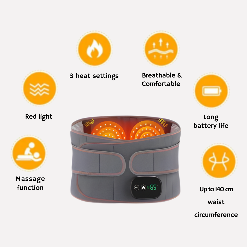 Cintura Massaggio con Luce Rossa Calore
