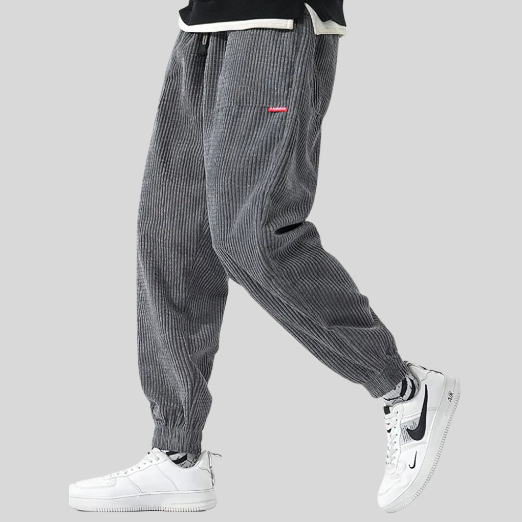 Pantaloni Jogging Larghe in Cordura da Uomo – Stile Quotidiano Rilassato