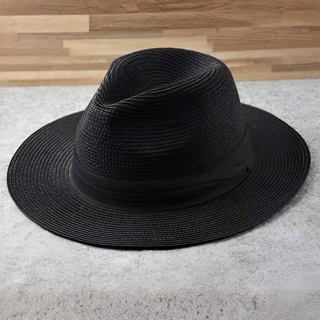 Cappello Panama in paglia intrecciato a mano