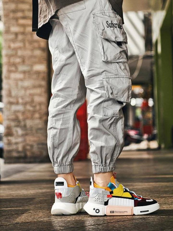 Sneakers streetwear con suola spessa