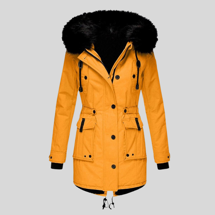 Cappotto Invernale da Donna con Cappuccio – Strato Funzionale con Tasche