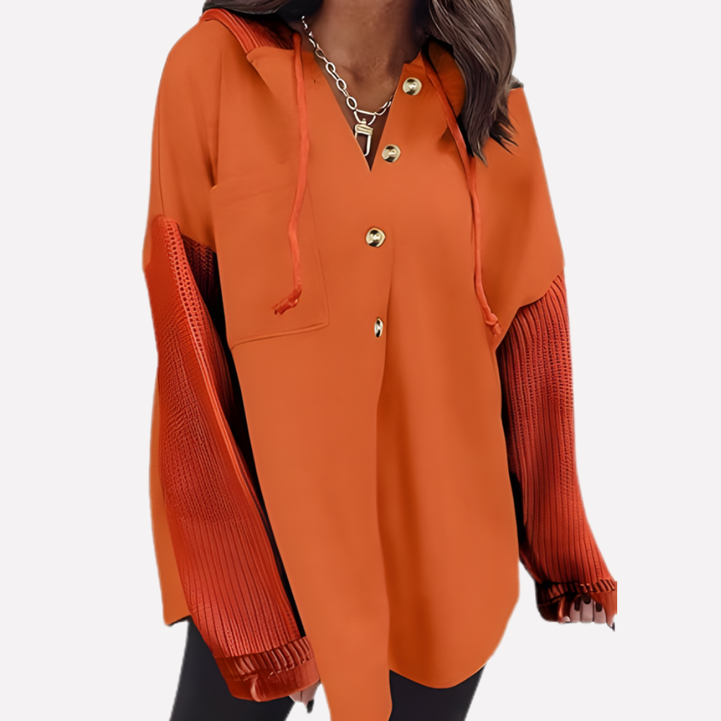 Felpa Oversize con Cappuccio da Donna