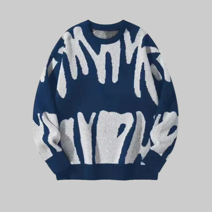 Texture Morbida - Pullover in Maglia Casual per Uomini