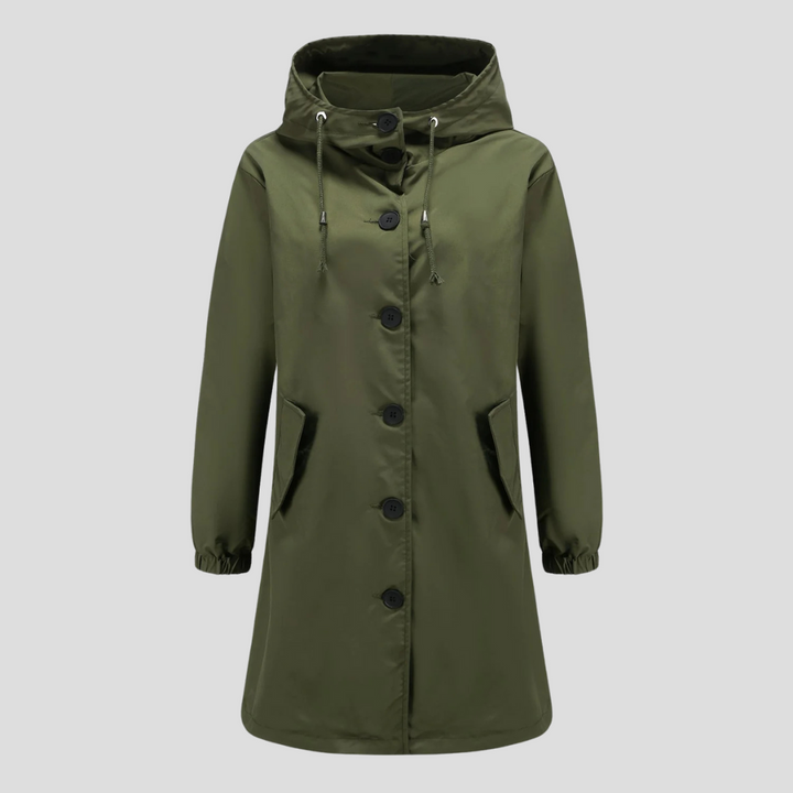 Giacca impermeabile da donna con cappuccio