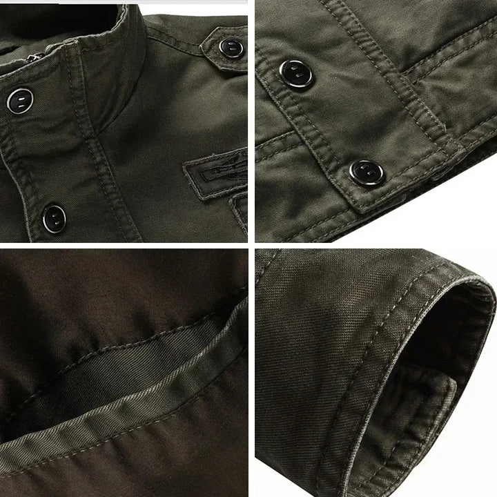 Giacca militare da uomo per la mezza stagione – Stile robusto e funzionalità quotidiana