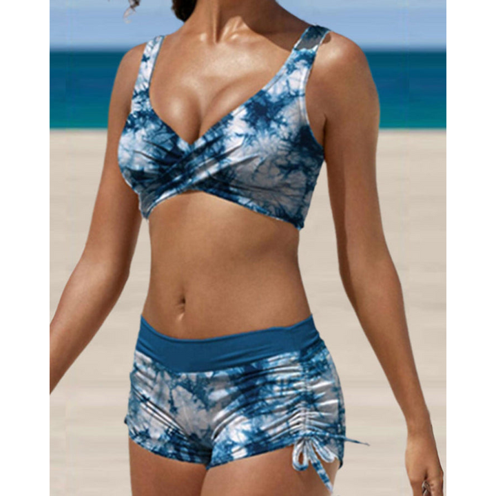 Isla – Costume da bagno donna stampato a due pezzi | Regolabile