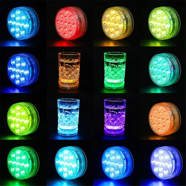 Lucciola LED Colorata Sottomarina per Piscina con Telecomando RF