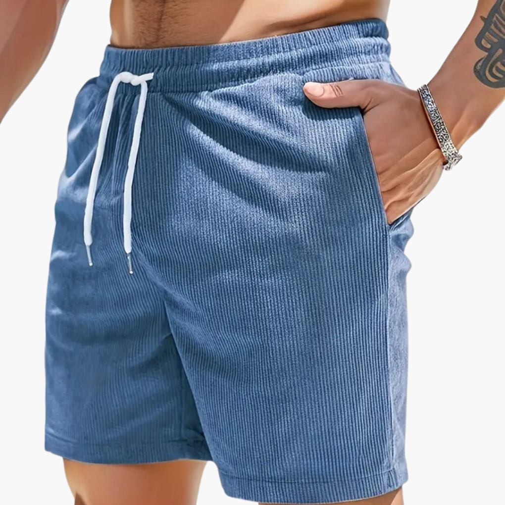 Pantaloni Corti in Corduroy da Uomo – Stile Estivo Casual