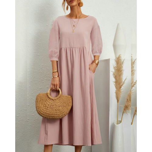 Isabelle – Abito Estivo Elegante Smockato per Donna | Midi