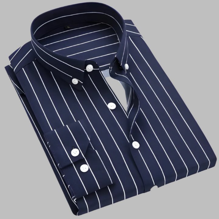 Camicia in Cotone Oxford a Quadrati da Uomo