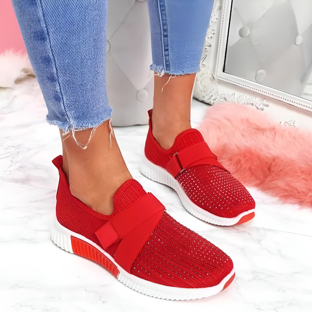 Ballerine casual con cinturino a T da donna