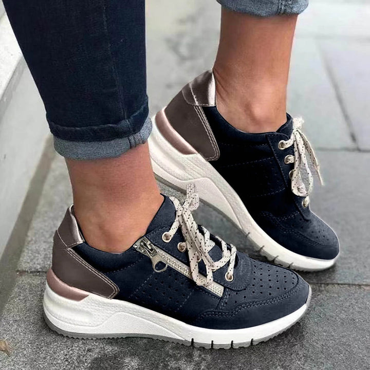 Sneakers alla moda con suola spessa da donna