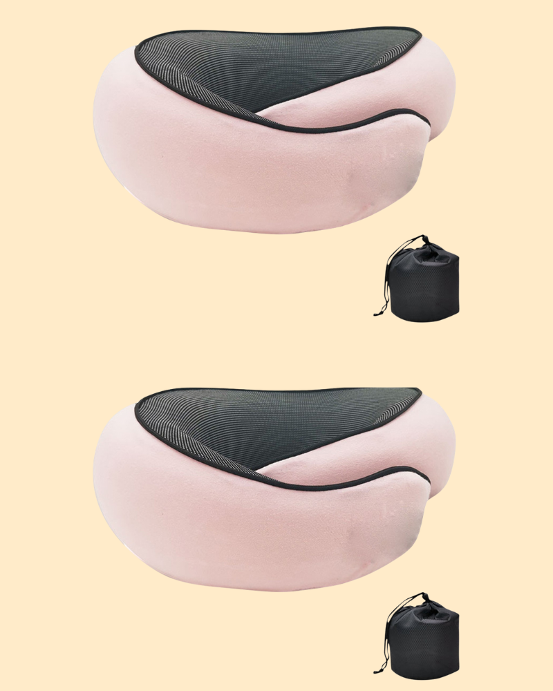 Set di 2 cuscini da viaggio ergonomici in memory foam