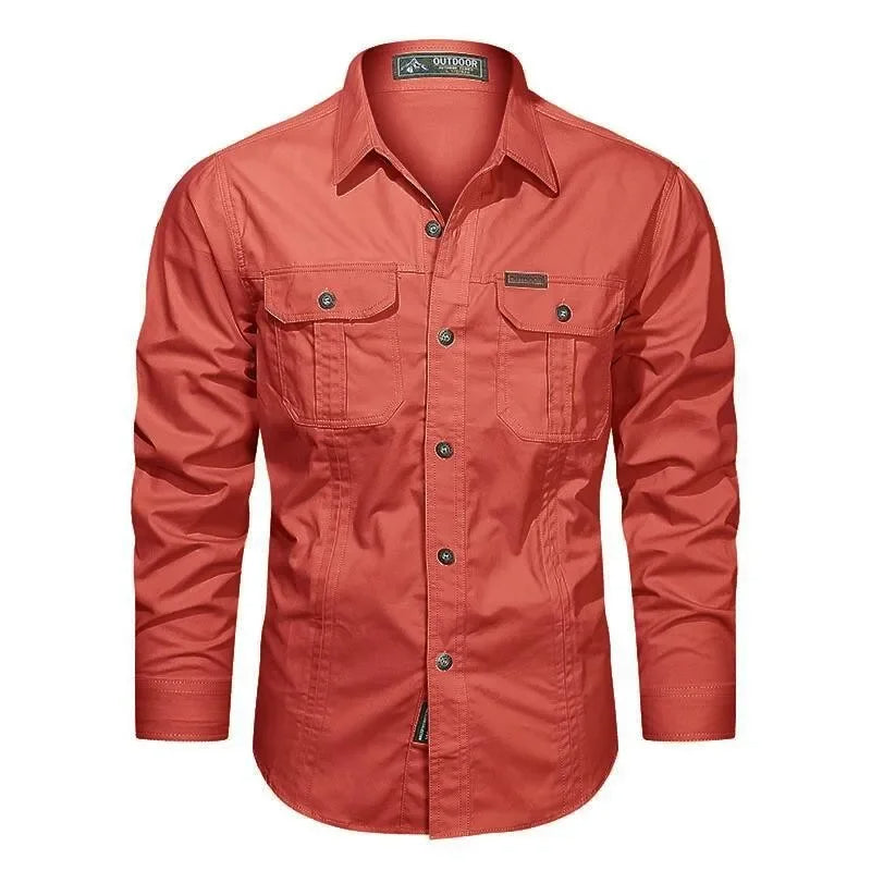 Camicia Uomo Utility Pocket Button-Up