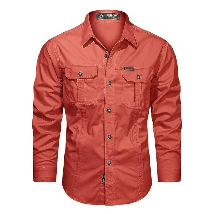 Camicia Uomo Utility Pocket Button-Up