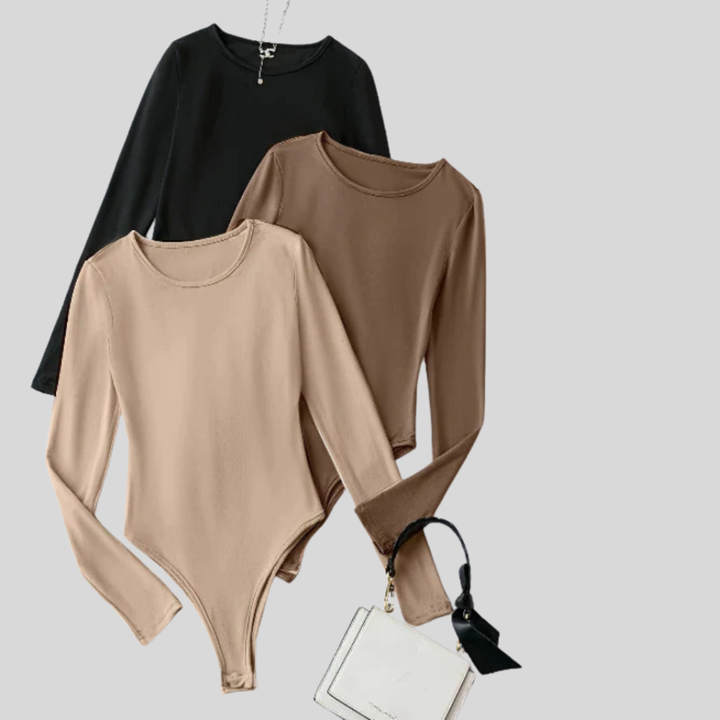 3-Pack Body Donna Maglia Lunga