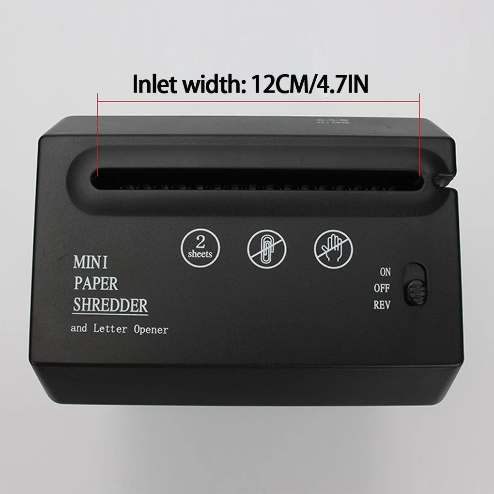 Mini Tritacarta da Scrivania – Compatto, Silenzioso ed Efficiente