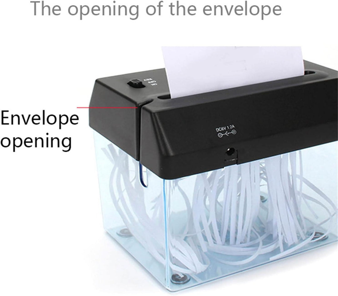 Mini Tritacarta da Scrivania – Compatto, Silenzioso ed Efficiente