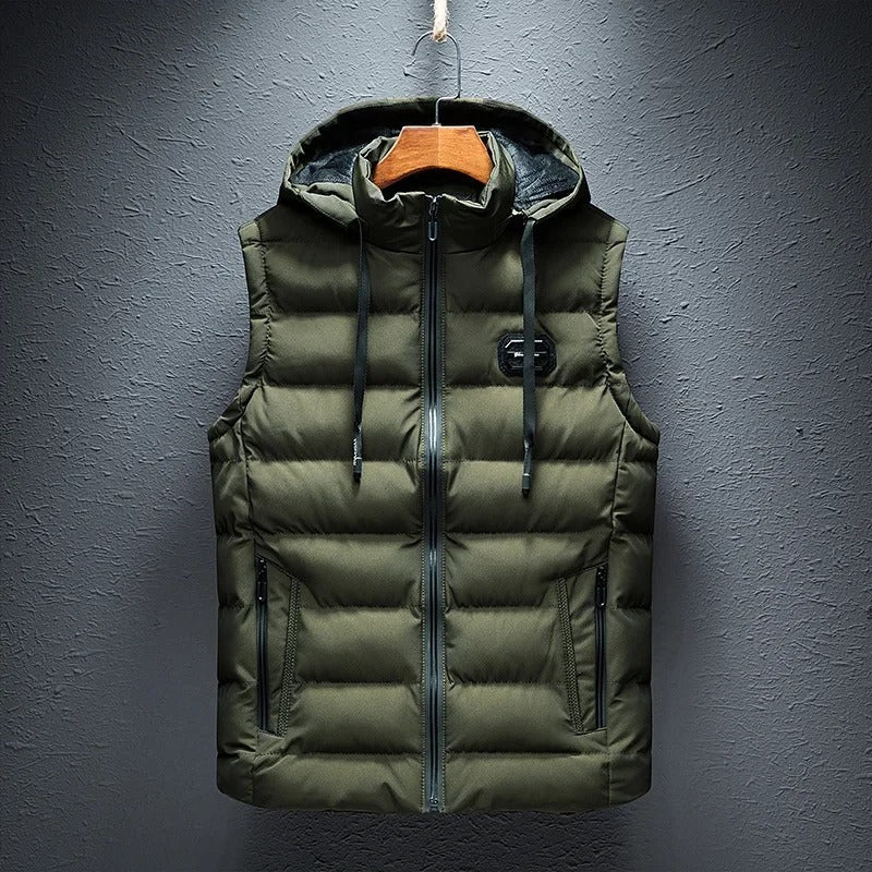 Gilet con cappuccio da donna per autunno e inverno