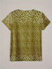 Top estivo casual con scollo a V, chiusura con bottoni e maniche corte