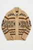 Cardigan da uomo in maglia jacquard vintage con cerniera: lo stile intramontabile incontra il comfort moderno