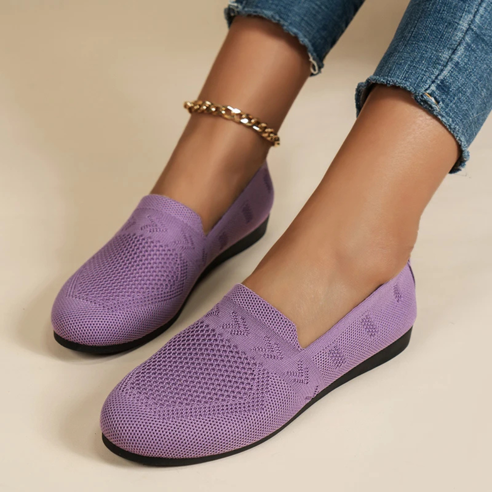 Scarpe slip-on in rete traspirante da donna