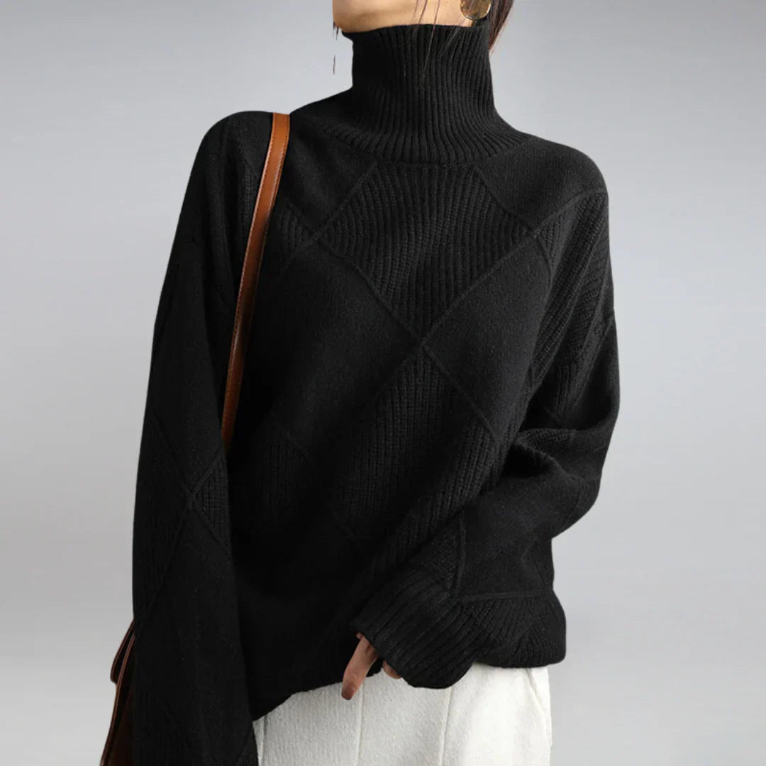Maglione Collo Alto da Donna – Maglia Morbida con Fascino Classico