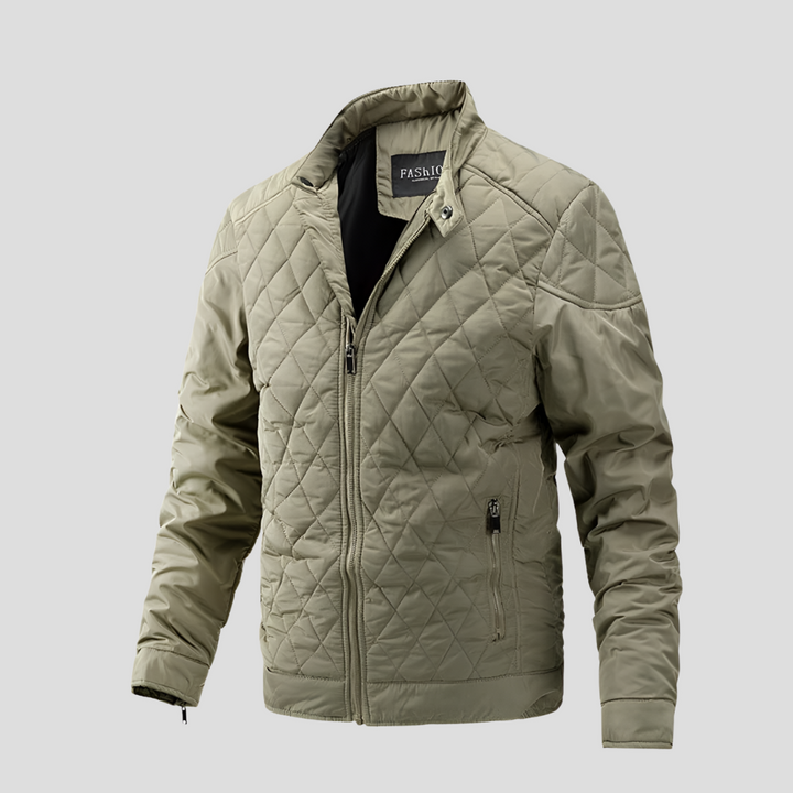 Giacca Quilted Transizionale Elegante per Uomini