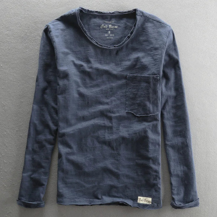 Maglia in Cotone Vintage a Manica Lunga per Donna