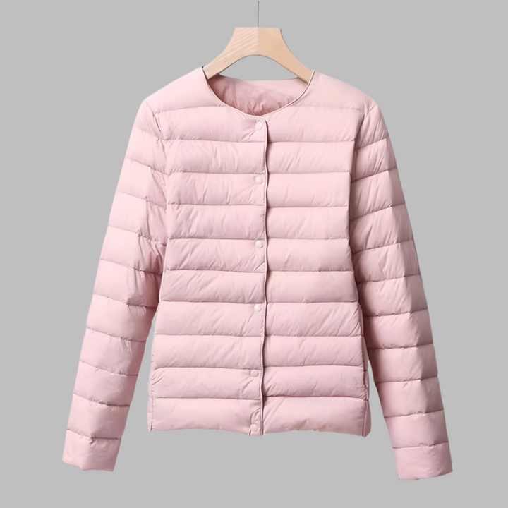 Puffer Senza Collo Primavera e Inverno per Donne