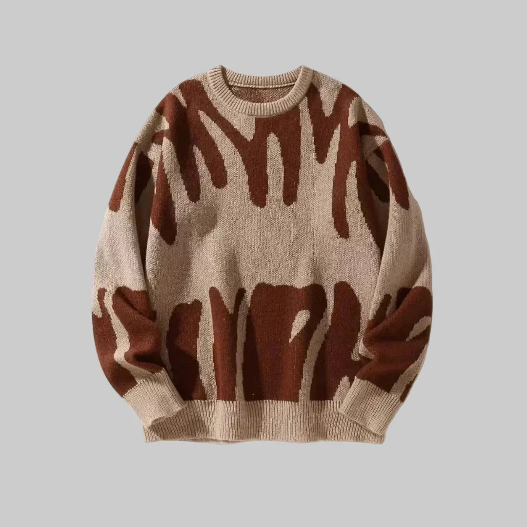 Texture Morbida - Pullover in Maglia Casual per Uomini