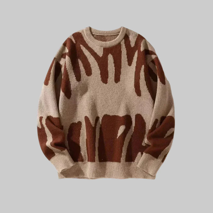 Texture Morbida - Pullover in Maglia Casual per Uomini