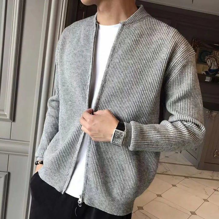 Cardigan da uomo in maglia, caldo ed elegante
