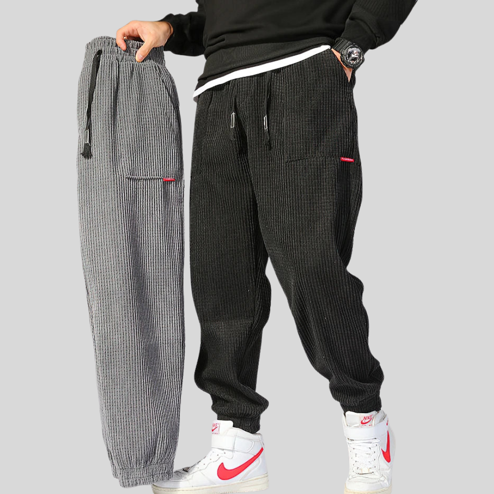 Pantaloni Jogging Larghe in Cordura da Uomo – Stile Quotidiano Rilassato