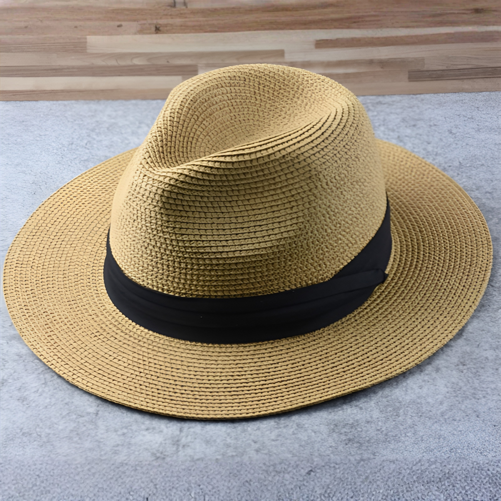 Cappello Panama in paglia intrecciato a mano