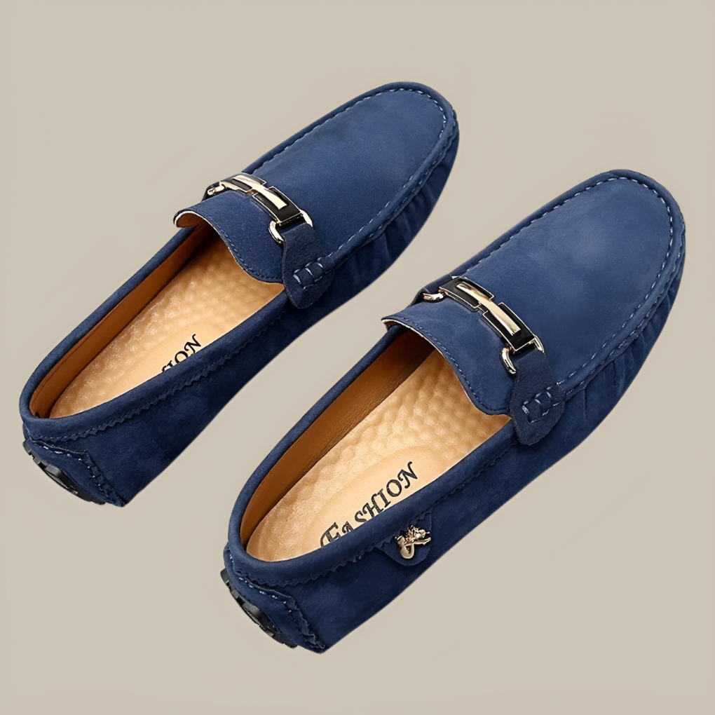 Mocassini Slip-On in Suede per Uomini