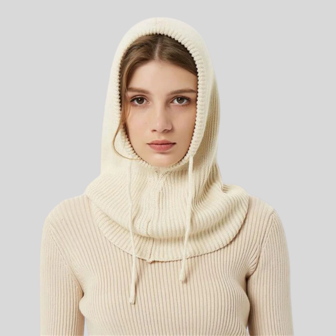 Scaldacollo Invernale con Cappuccio in Maglia