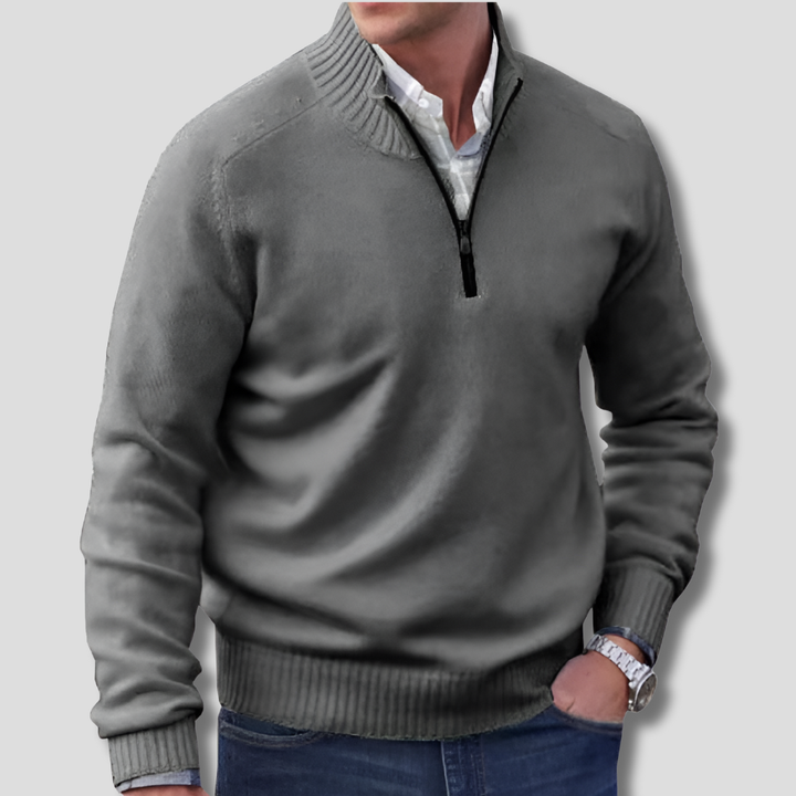Maglione Mezza Zip da Uomo – Scelta Stilosa per Sovrapposizioni