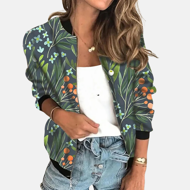 Giacca bomber da donna di ispirazione vintage