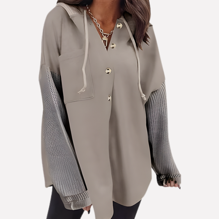 Felpa Oversize con Cappuccio da Donna