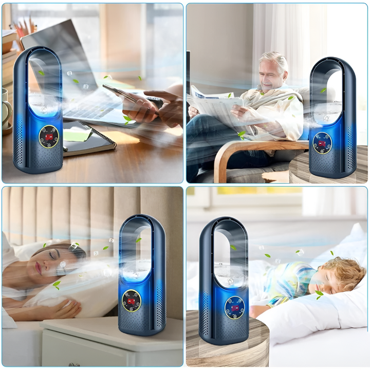 Ventilatore Portatile Silenzioso per Raffreddamento dell'Aria per Casa e Ufficio