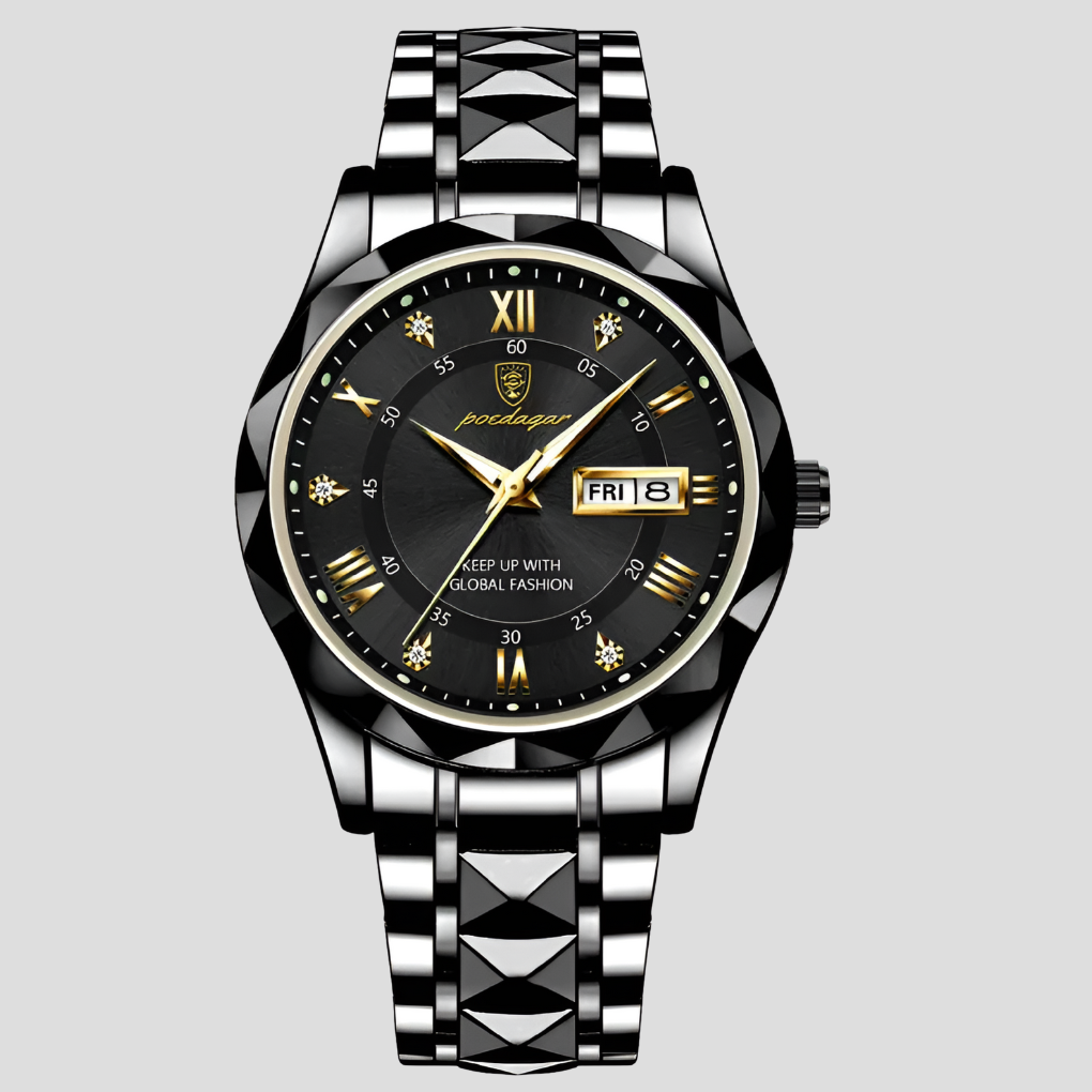 Orologio in acciaio inossidabile di lusso per uomini da indossare tutti i giorni