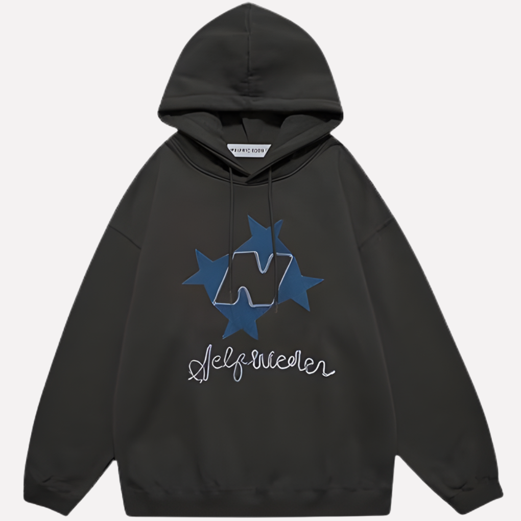 Felpa con cappuccio grafica oversize da donna