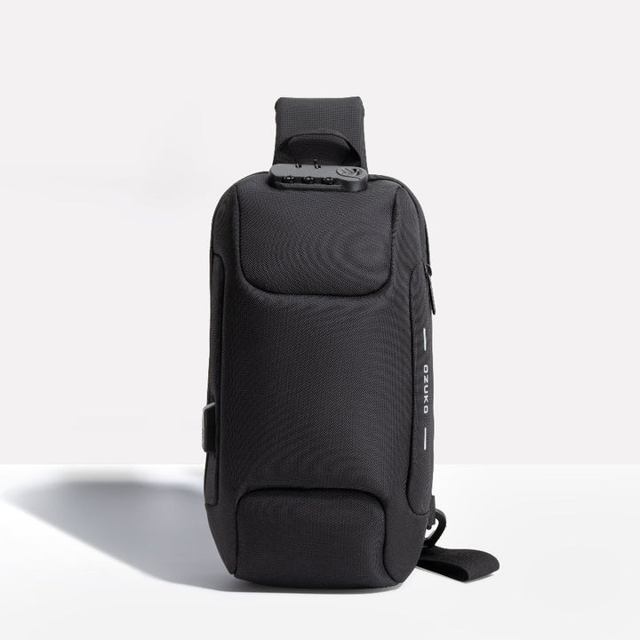 Borsa a tracolla tecnologia sicura – Pronta per il viaggio con porta USB e tasche nascoste