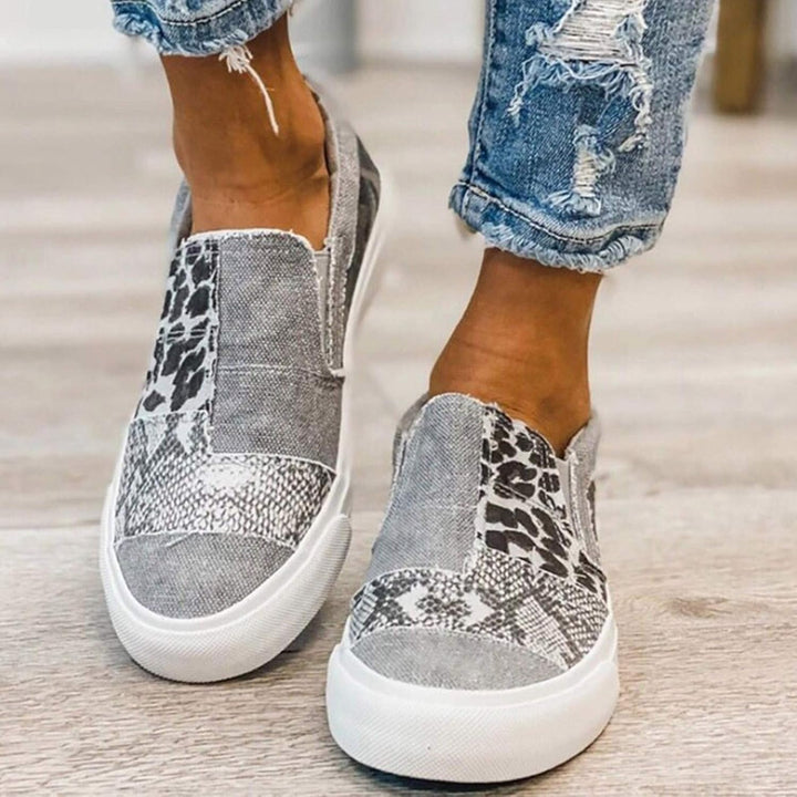 Eleganti mocassini in denim da donna