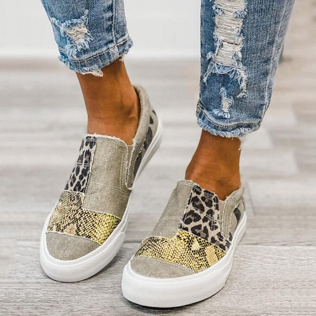 Eleganti mocassini in denim da donna