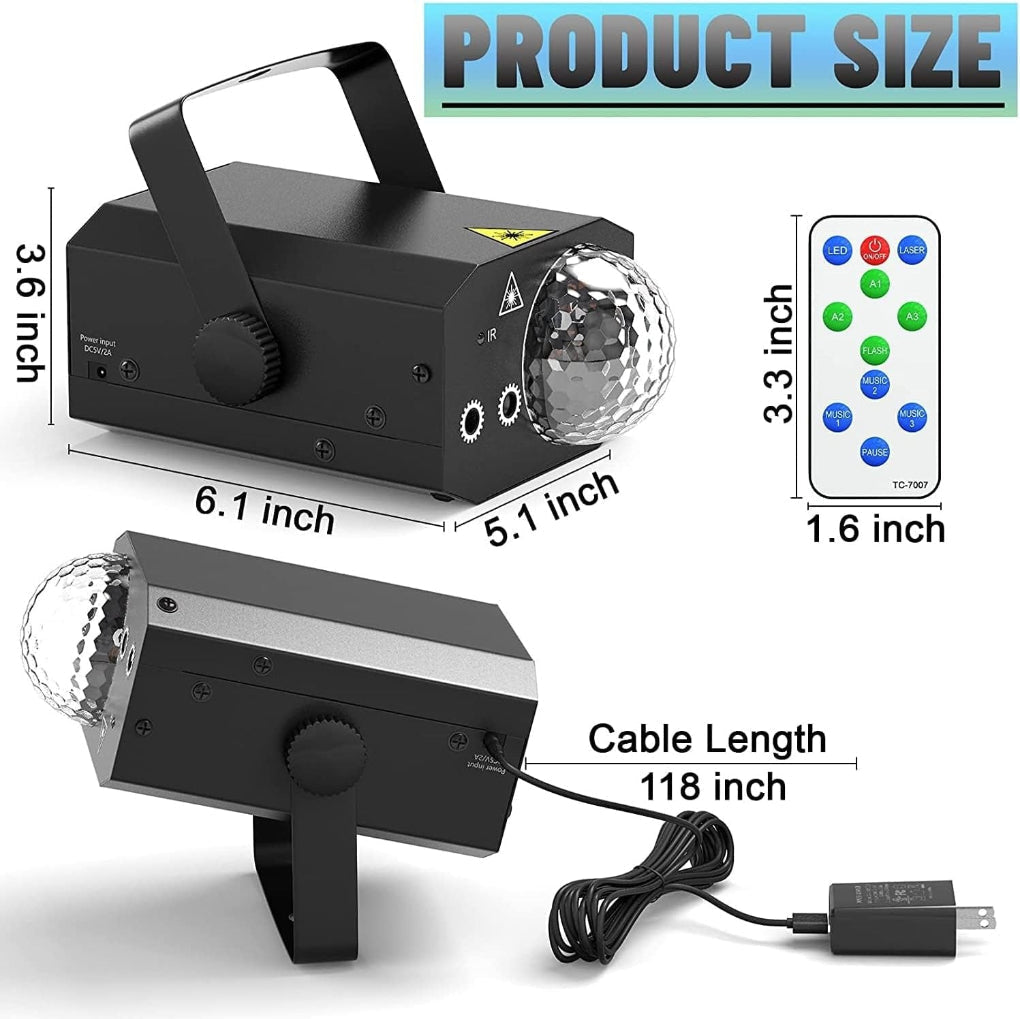 2-in-1 Luce Disco Laser