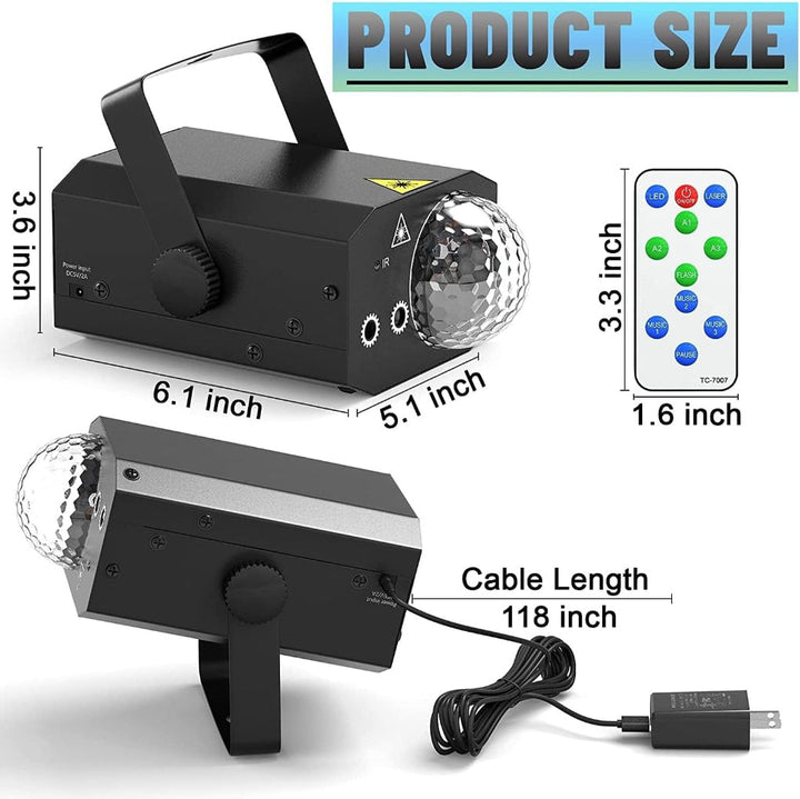 2-in-1 Luce Disco Laser
